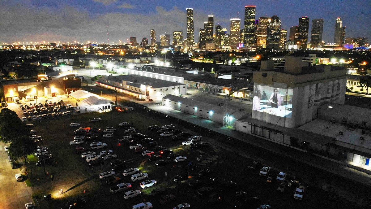 After Weeks of Quarantining, Houstonians Embrace DriveIn at Sawyer